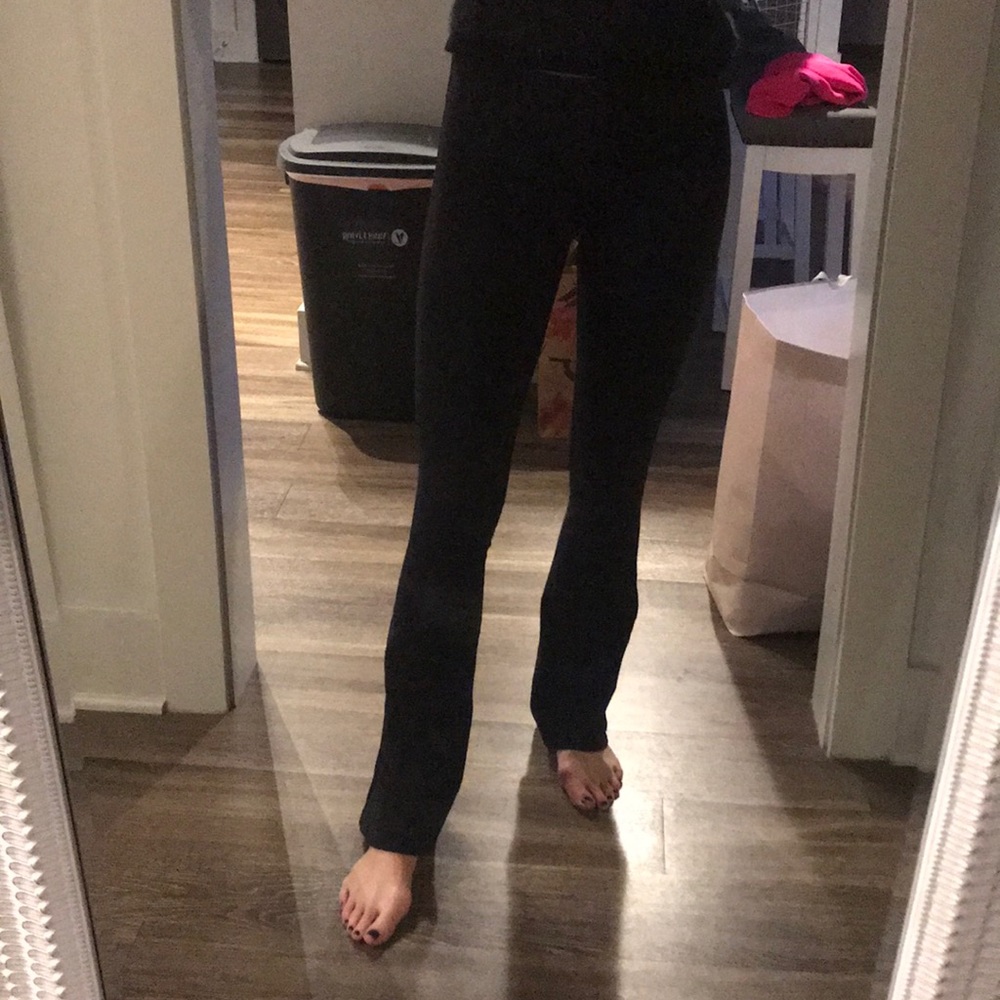 Black splits 59 flare tights with mesh detail